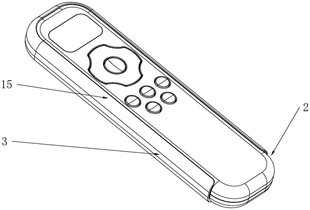 Remote controller battery compartment covering and sealing structure