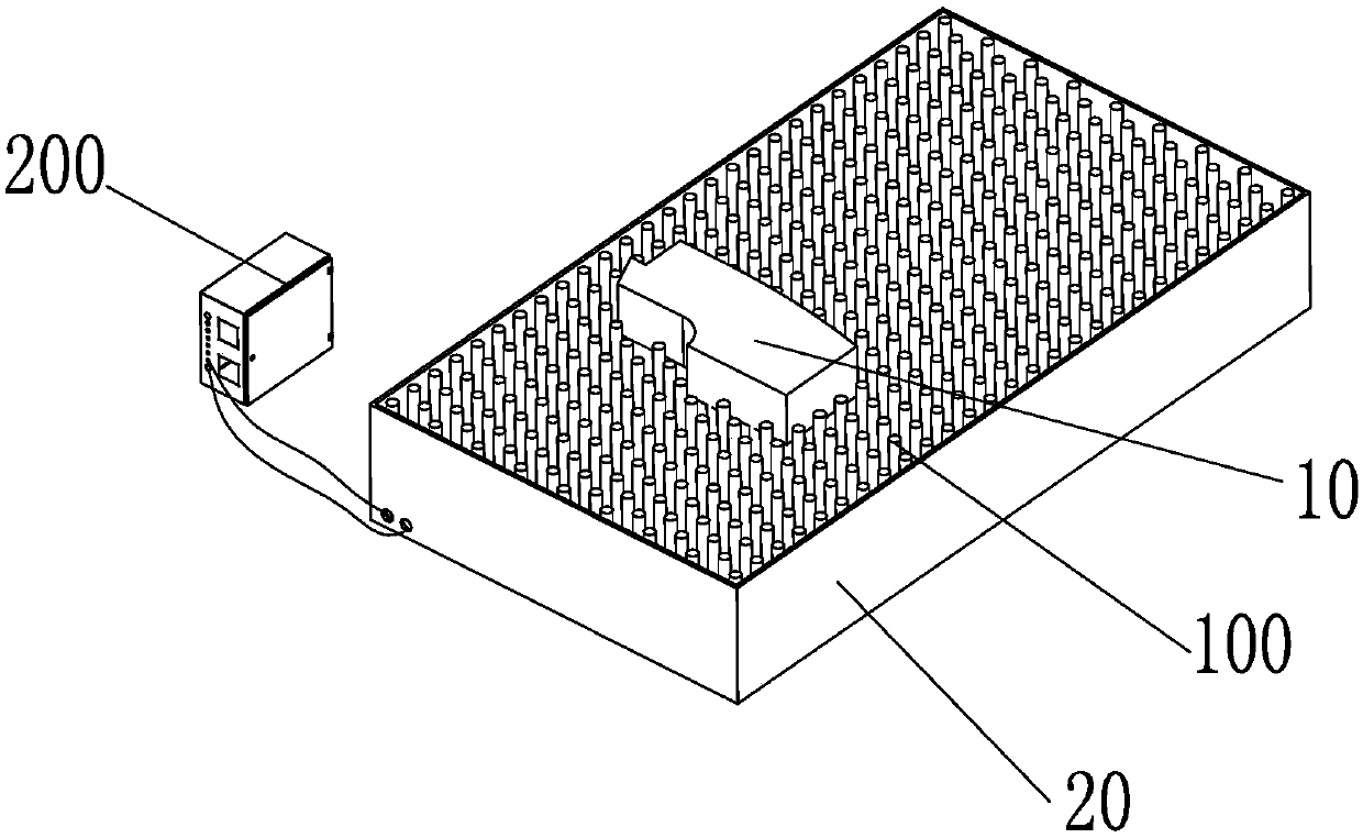 Garment parts separation mechanism and garment parts separation method