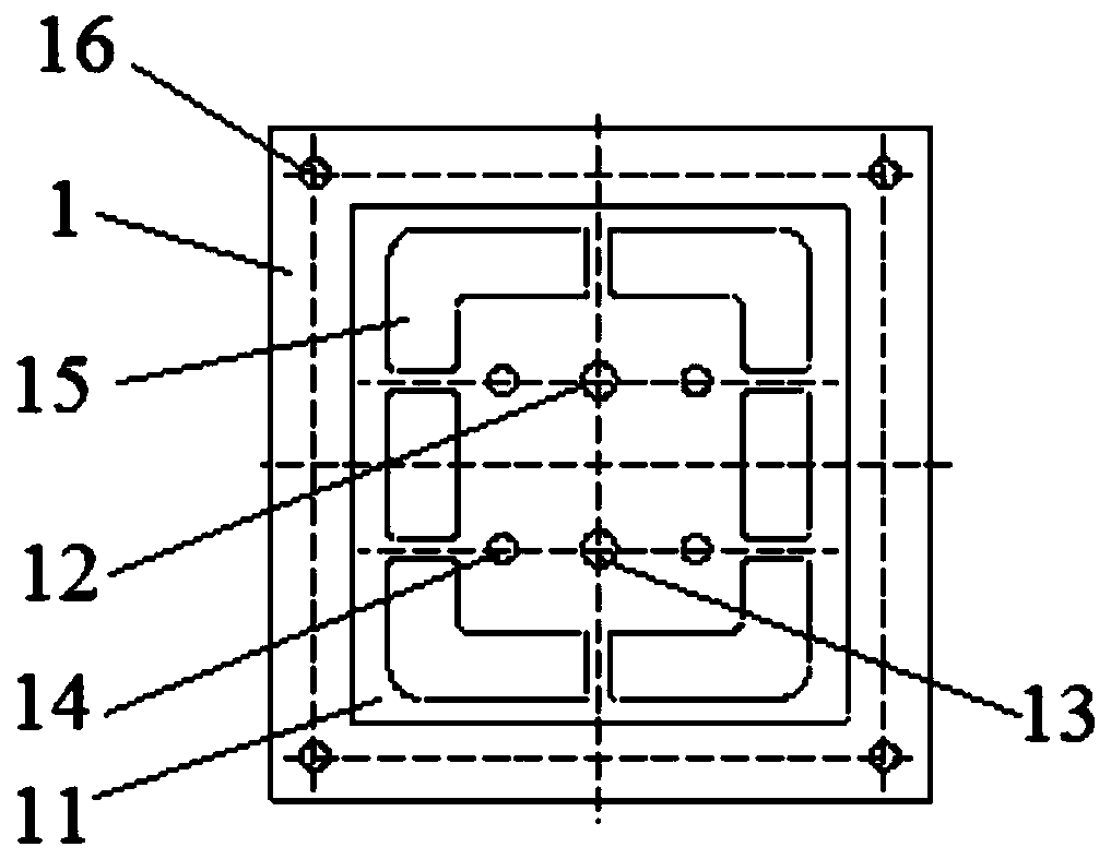 Testing device and method for load distribution of shear pin