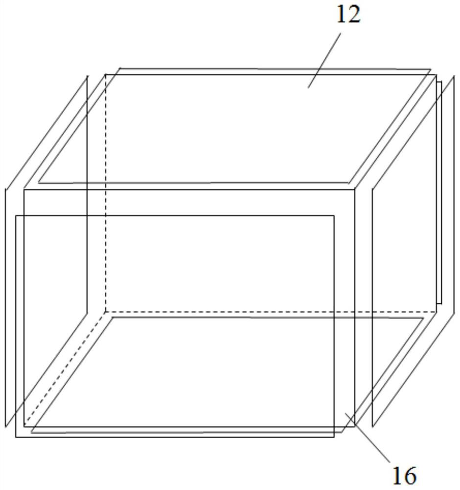 Natural gas hydrate reservoir true triaxial hydraulic fracturing simulation test device and method