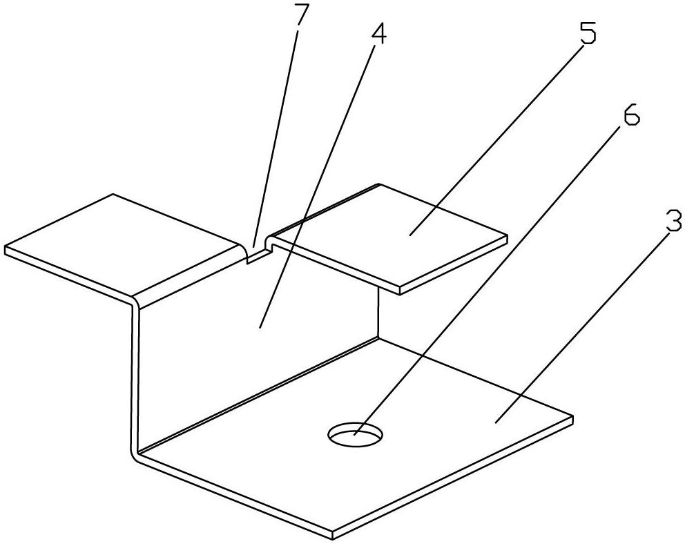 Buckle for building energy-saving vacuum insulation plate and using method for buckle