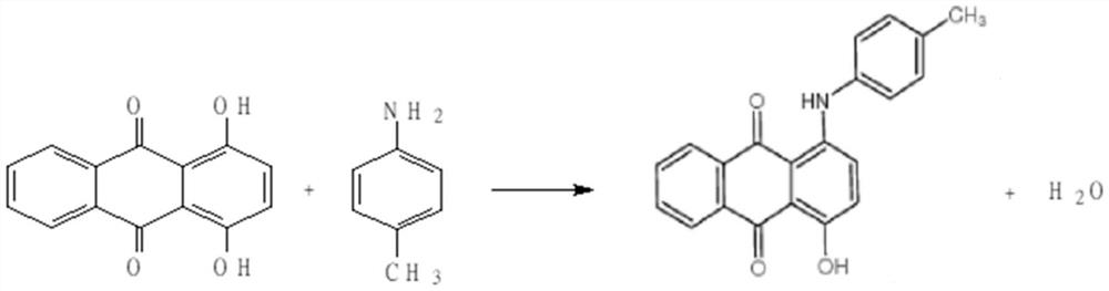 Plastic colorant purple B and preparation method thereof