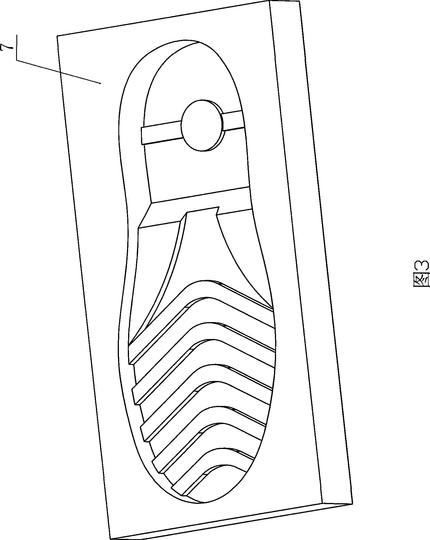 Shoe sole with ventilating function and mould thereof