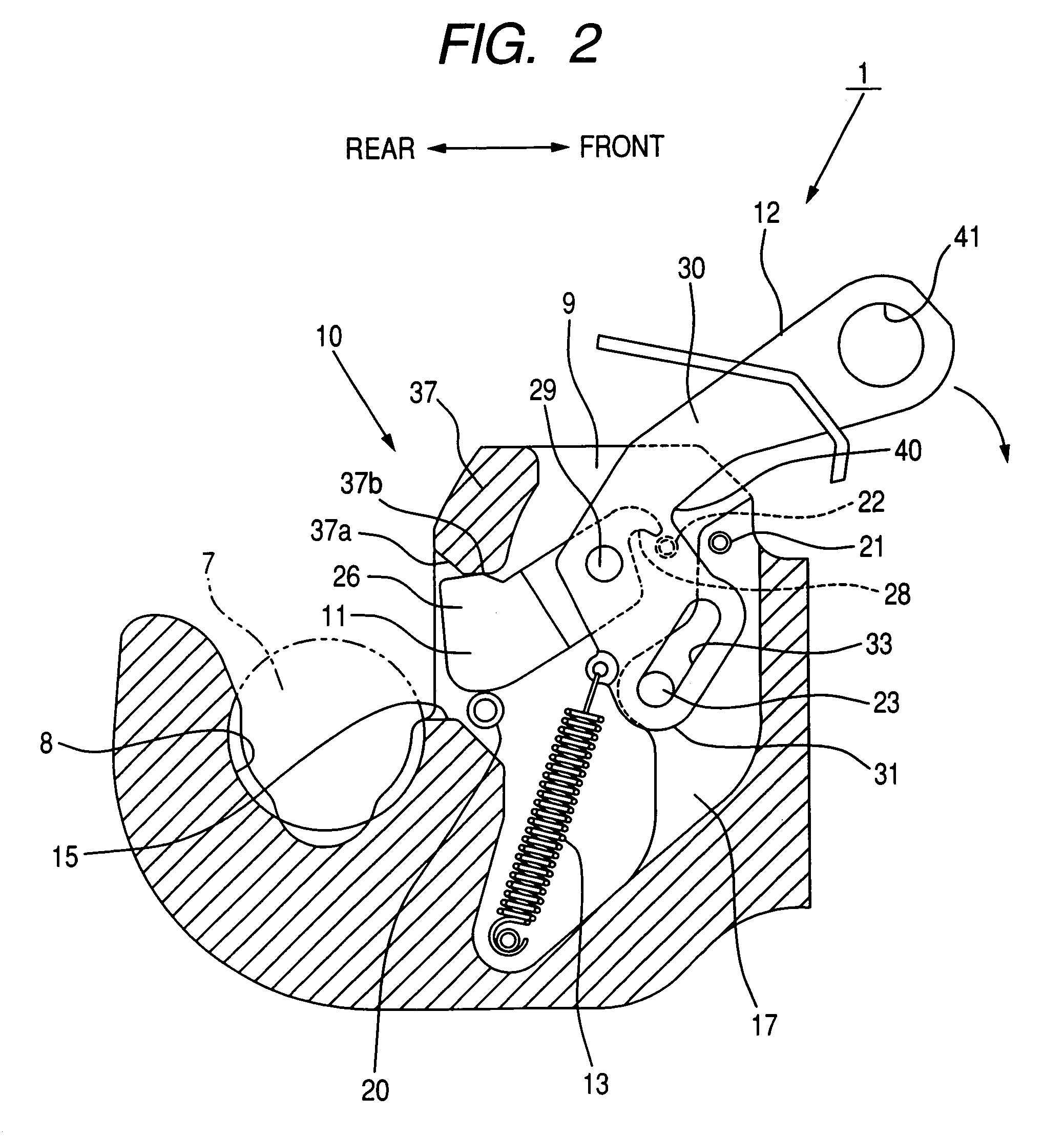 Device for coupling implement to agricultural tractor