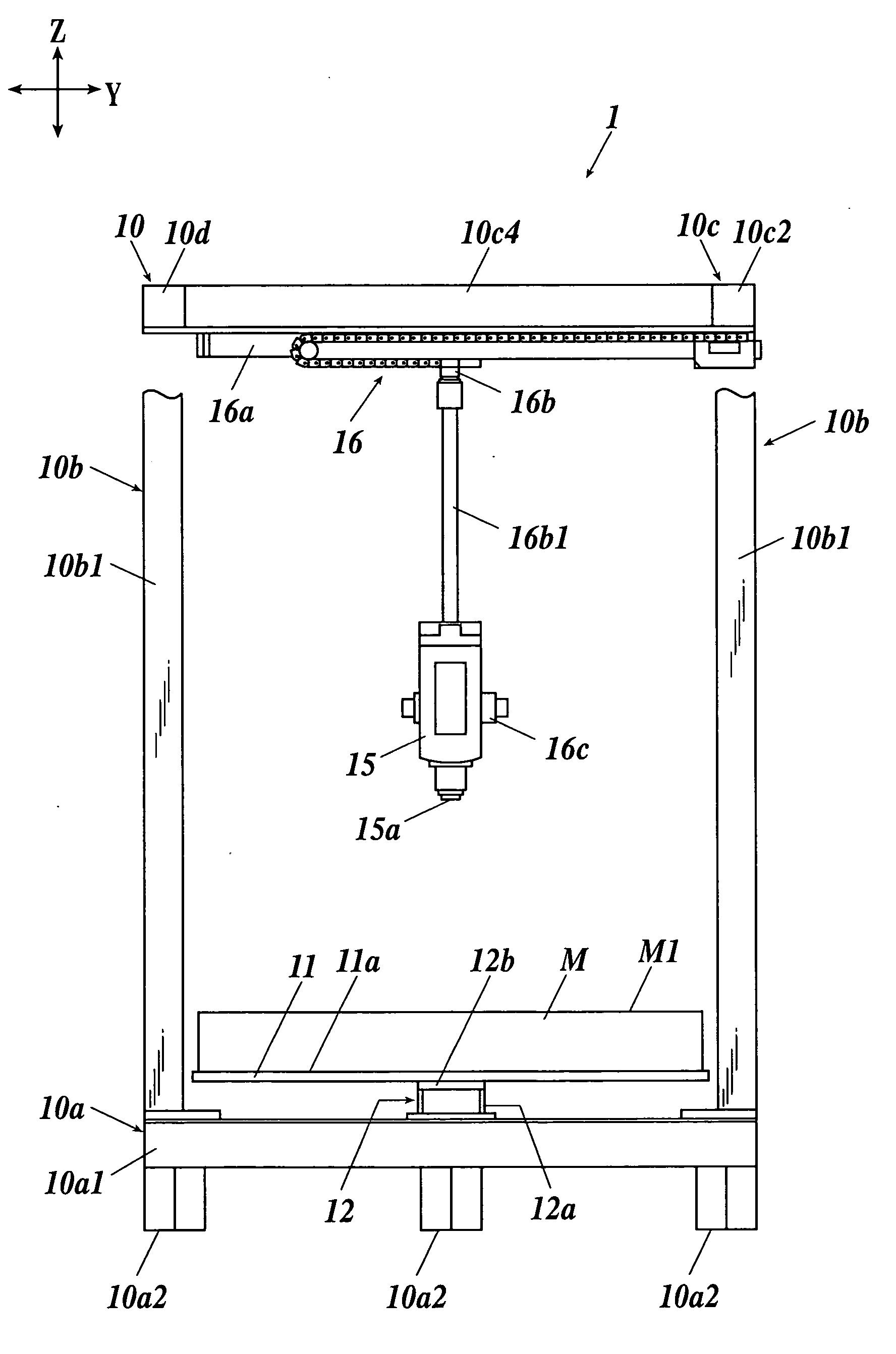 Liquid crystal module brightness measurement apparatus and brightness measurement apparatus