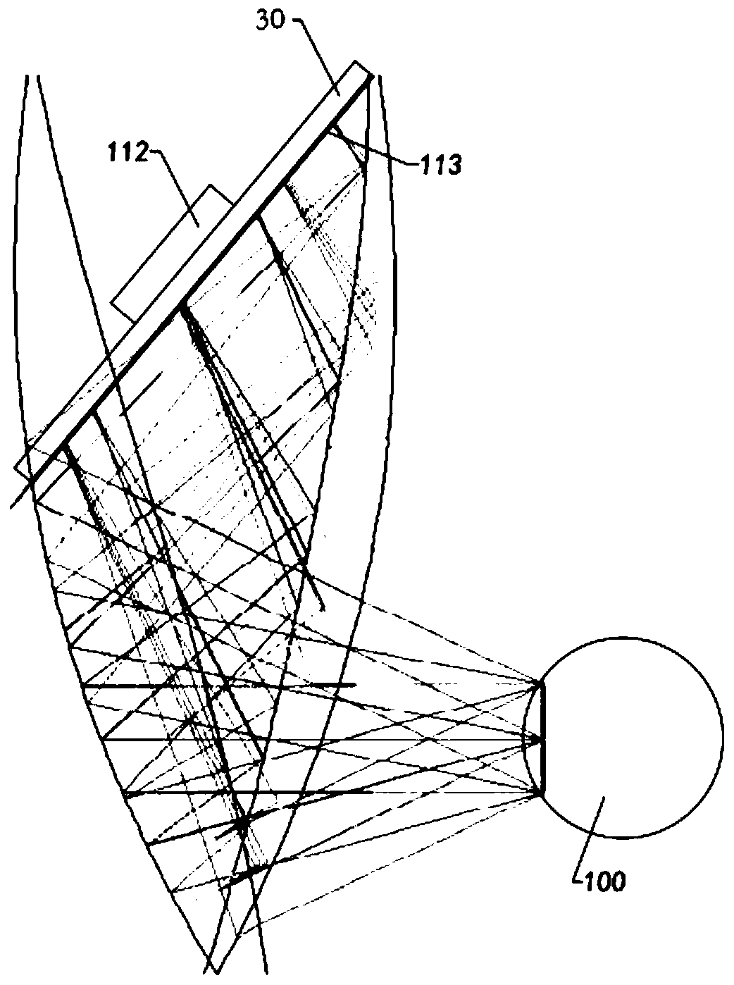 Screen projection device of double-free-form-surface reflection type AR glasses