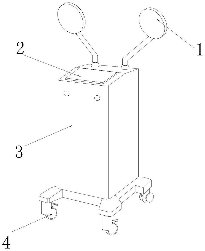 Zoom-type laser-assisted therapeutic instrument