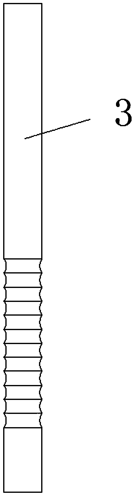 Automatic hollow-core rope head stuffing device