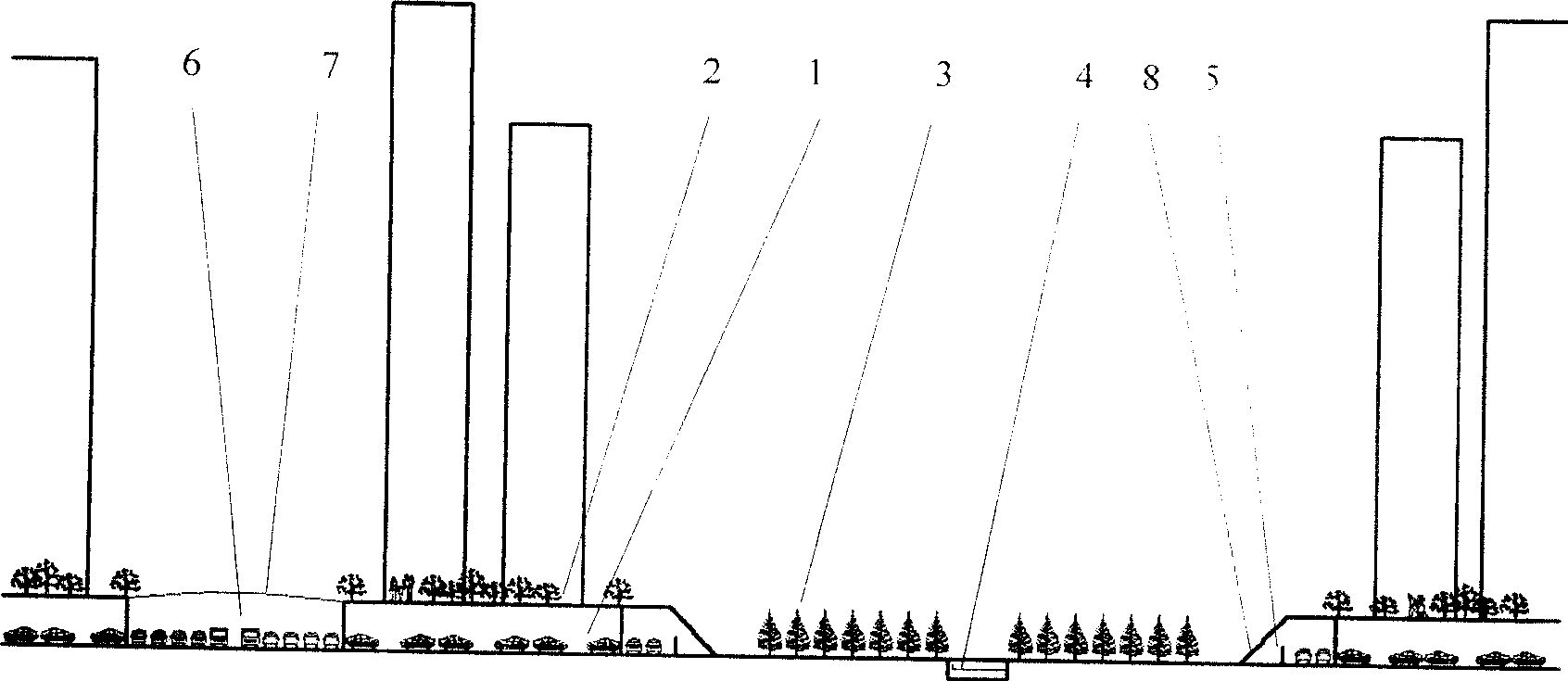 Urban underground water supply system for rain water collection and pavement flood prevention