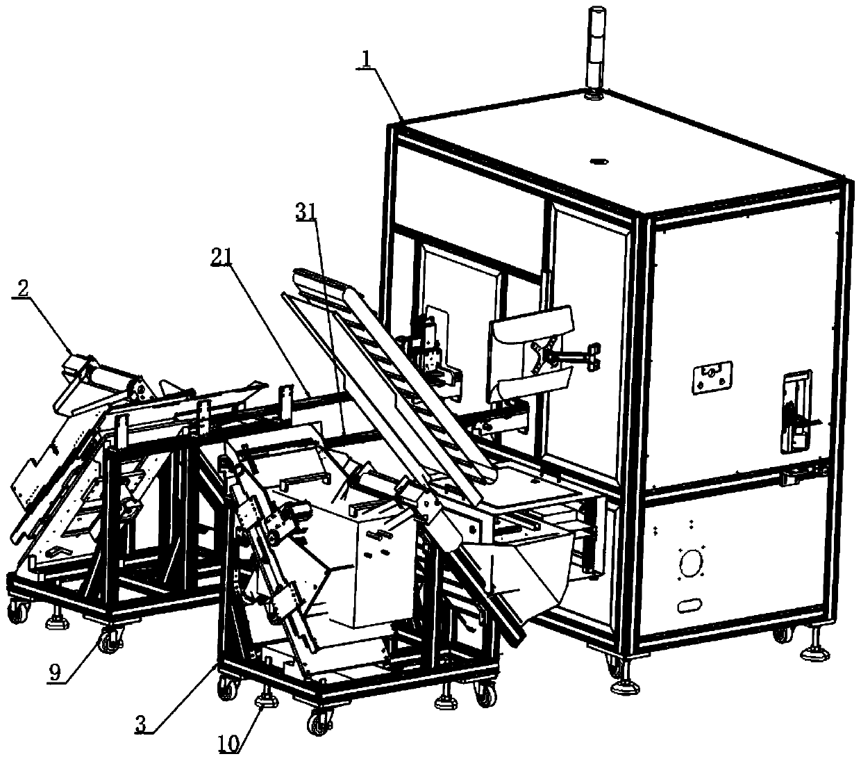 Automatic assembly machine for medical reagent card