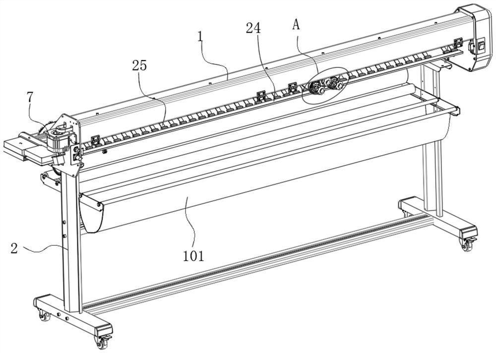 Cutter mechanism for cutting sheet-shaped material