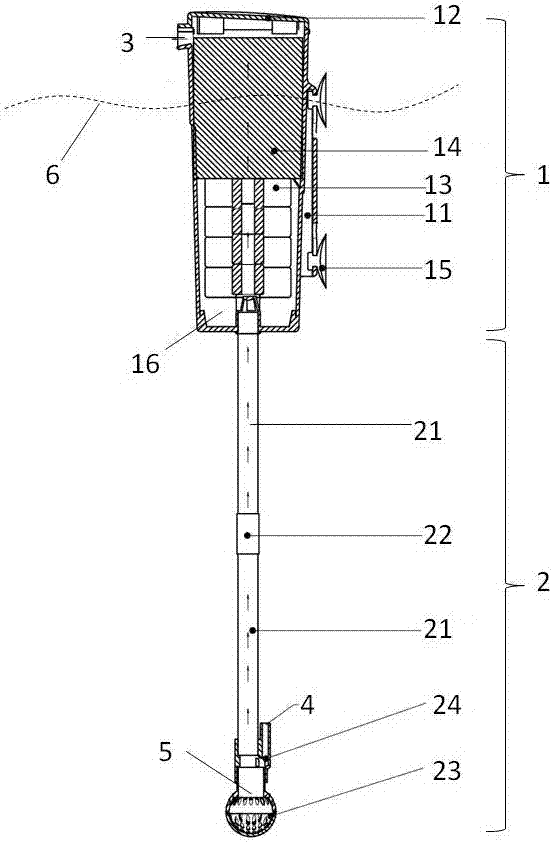 Purifying treatment device