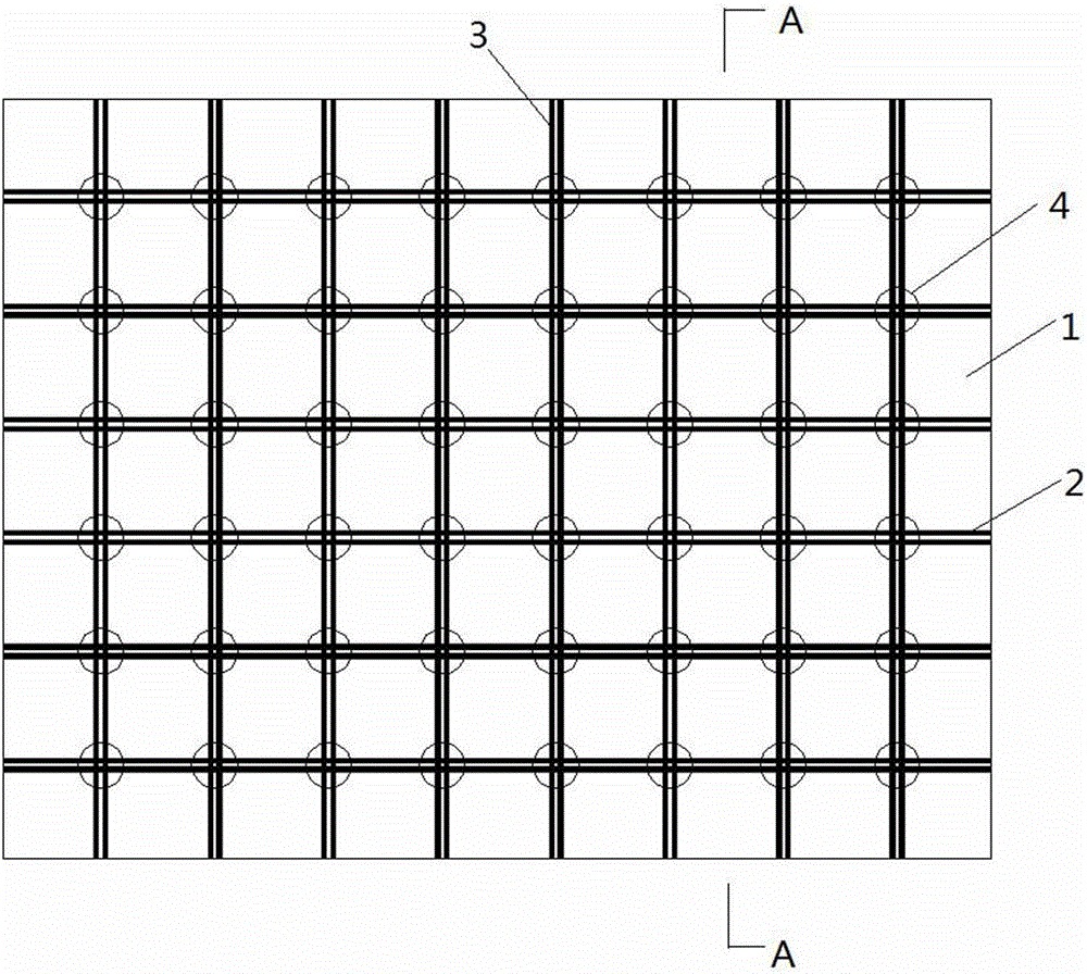 Reinforced fiberglass geogrid for subgrade and manufacturing and construction methods thereof