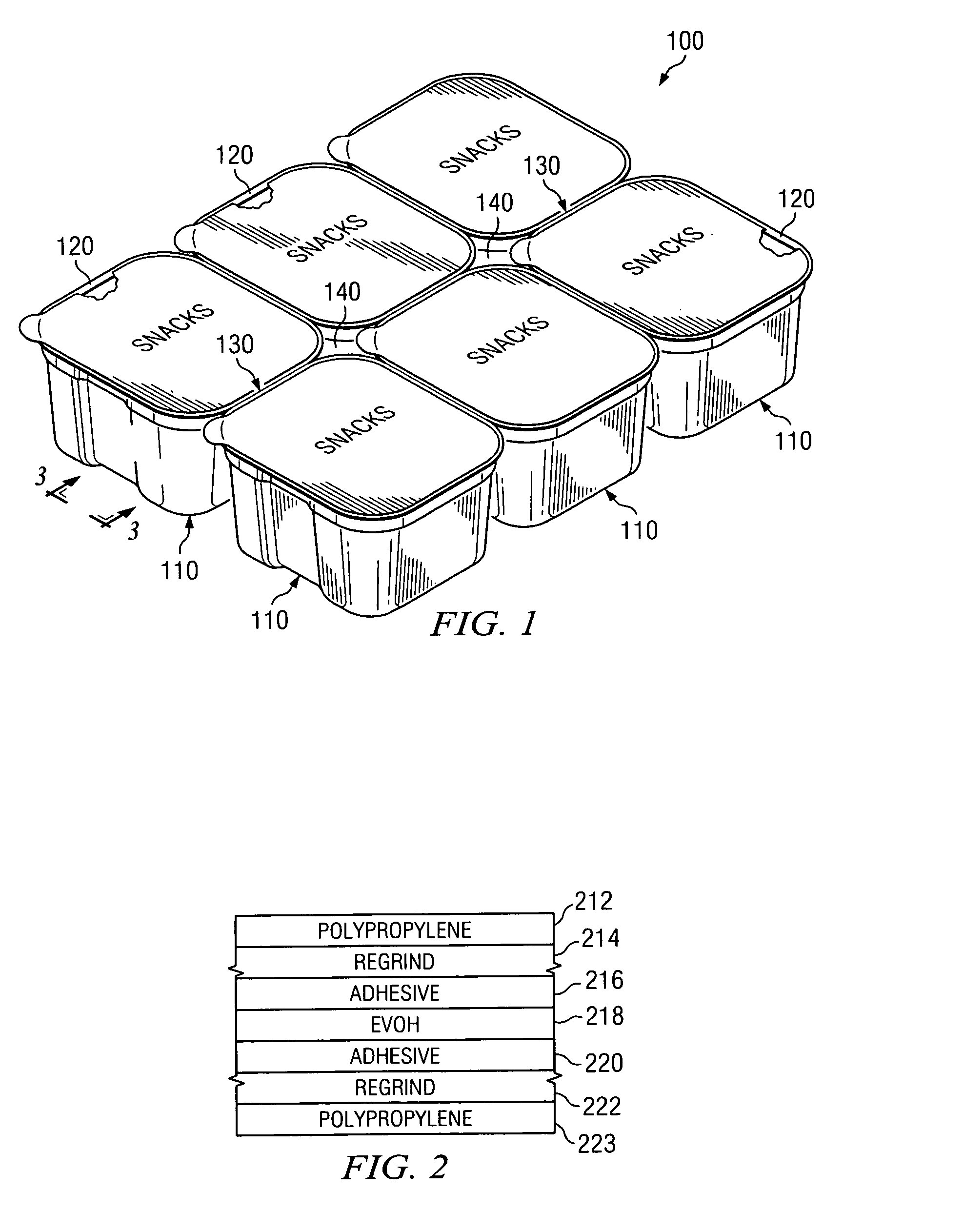 Method for producing a detachably connected container having barrier properties