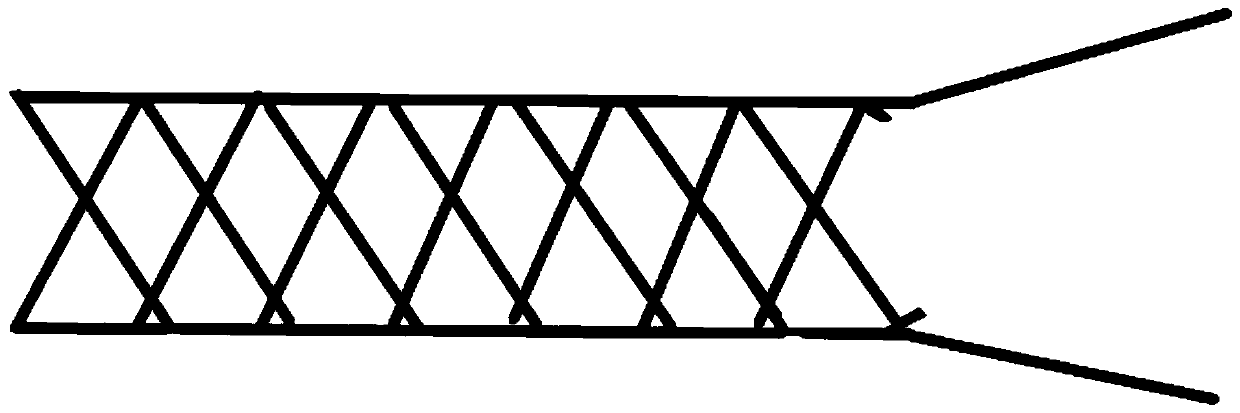 Edge closing process for integrated woven covered stent