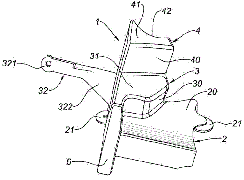 Device for protecting the foot of a vehicle driver in the event of frontal impact
