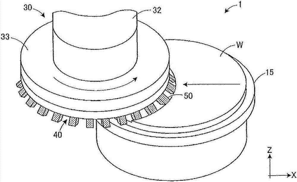 Grinding wheel and grinding method