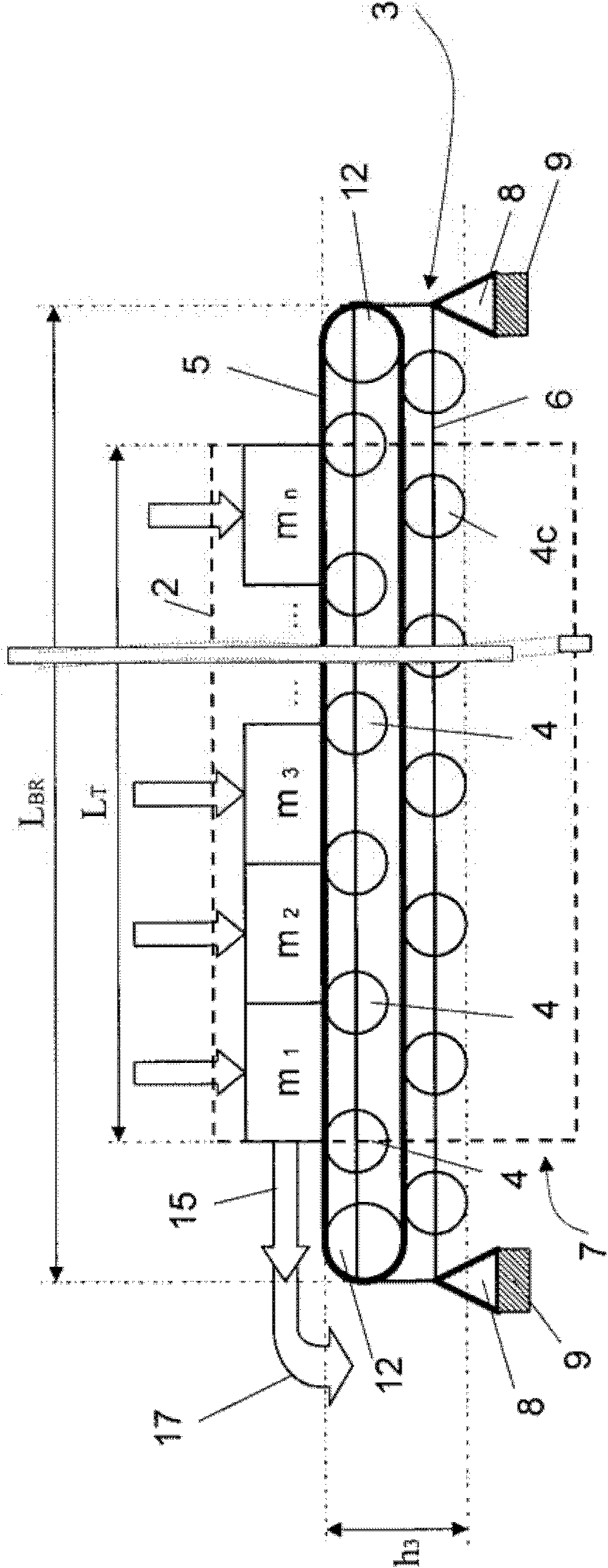 Apparatus and method for determining the loading and conveying rate of a bridge loader