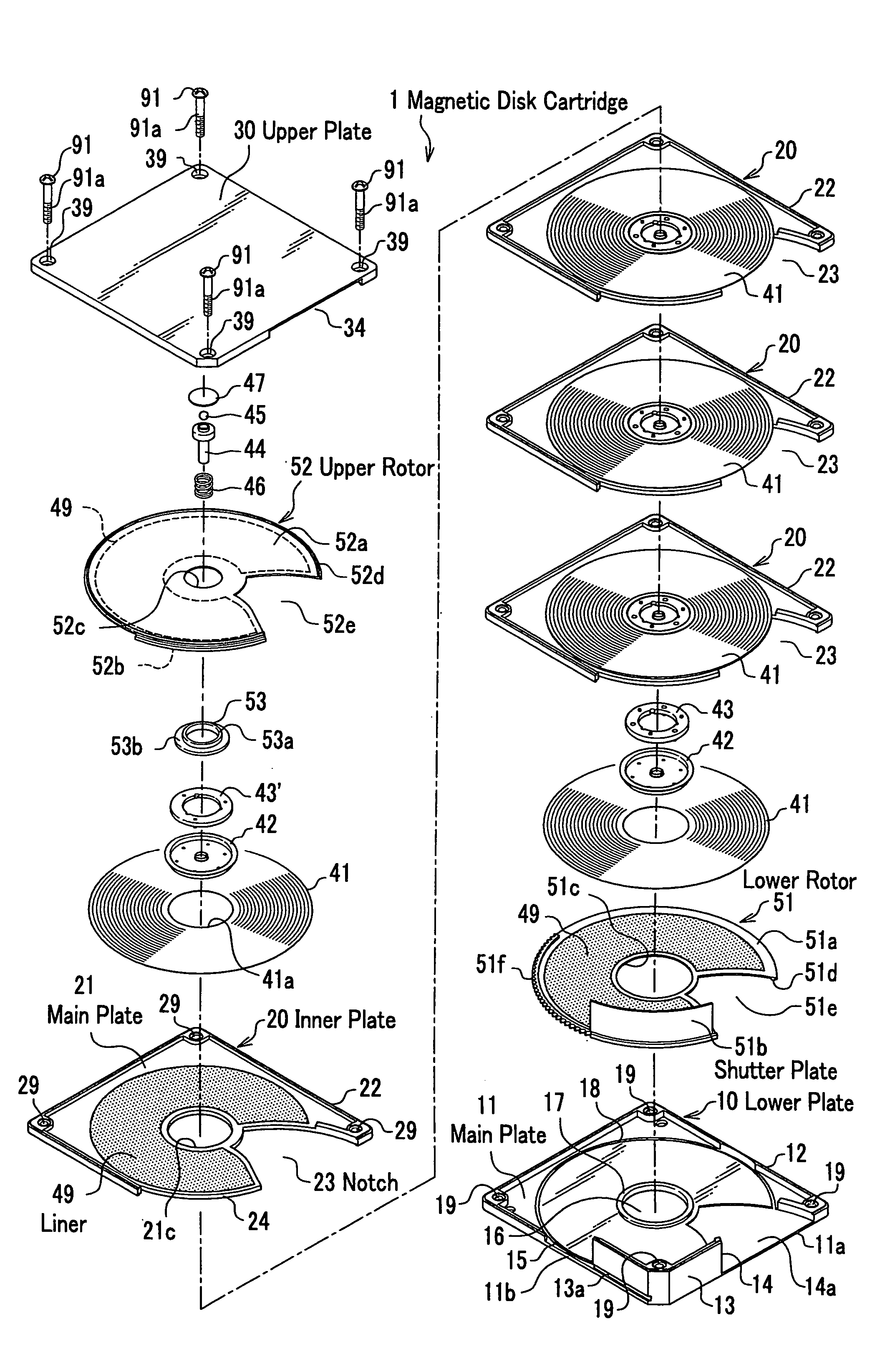 Recording disk cartridge