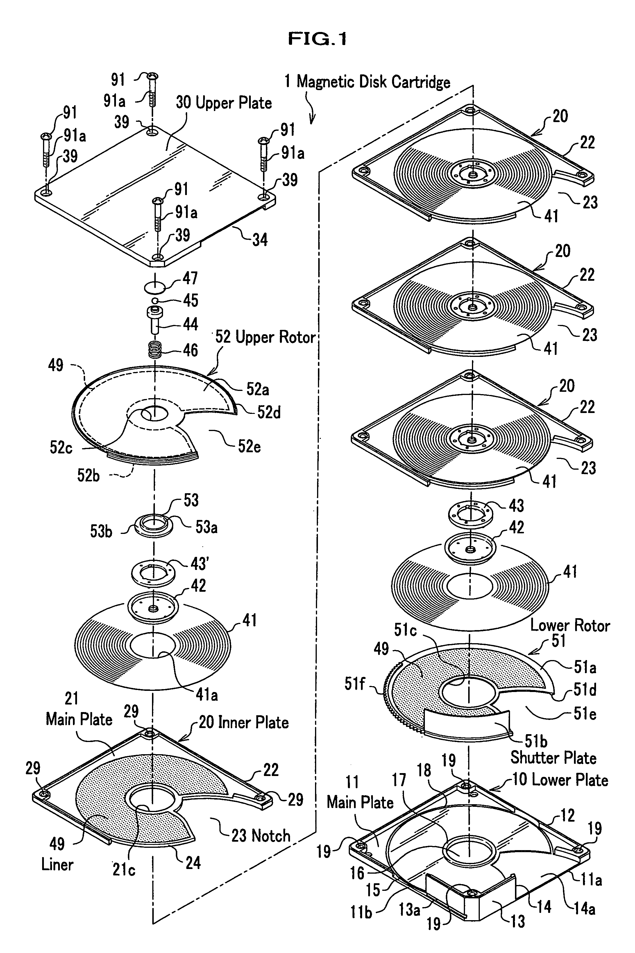 Recording disk cartridge