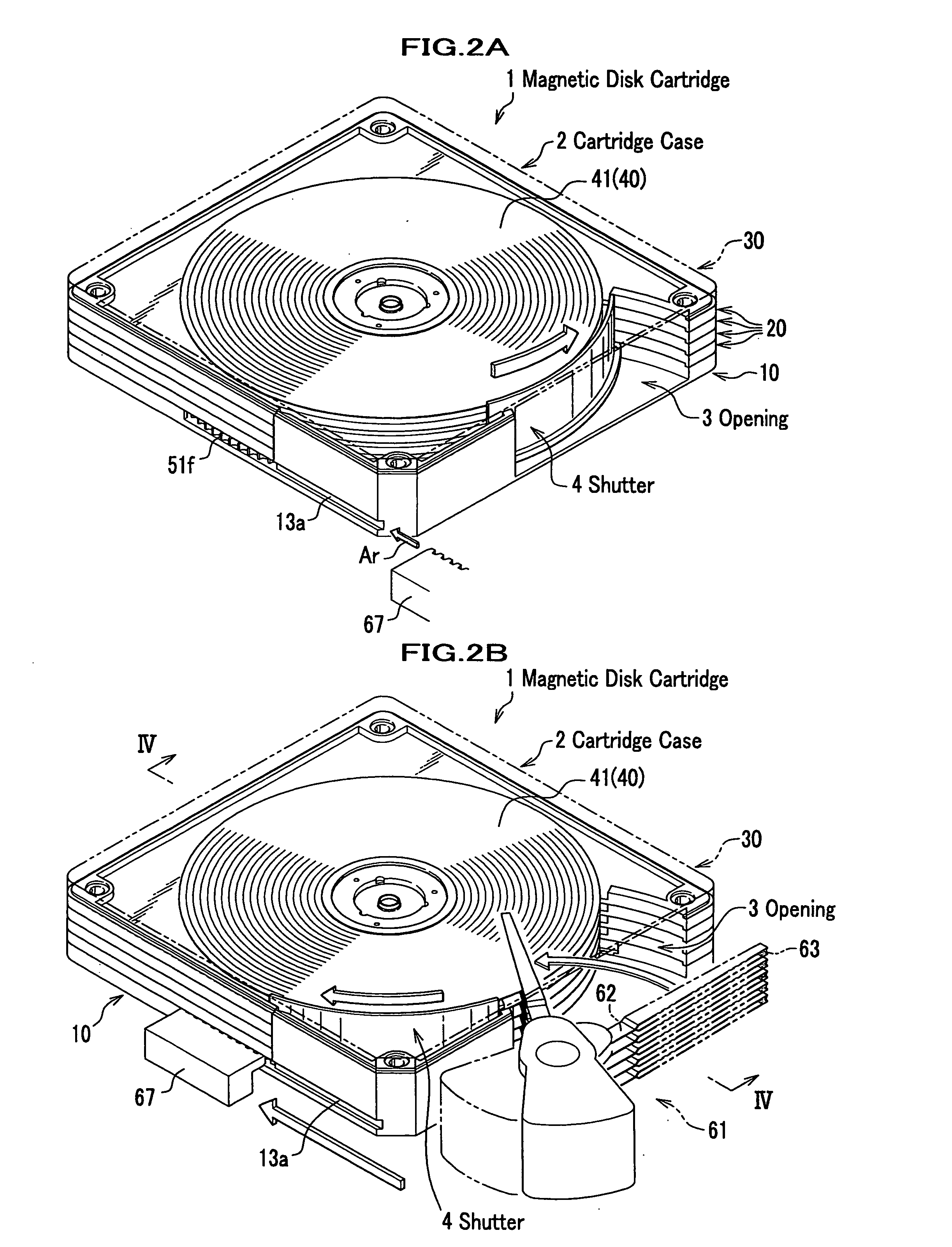 Recording disk cartridge