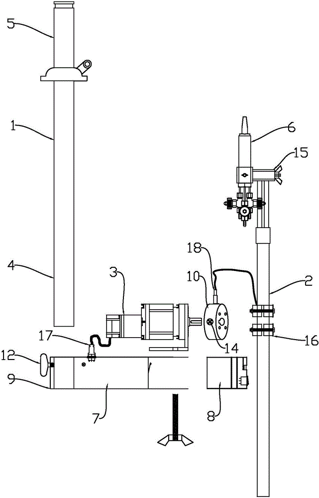 Internal cutting type pipeline cutting machine