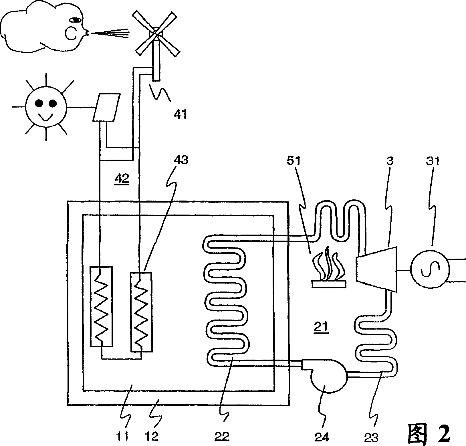 Apparatus and method for storing thermal energy and generating electricity