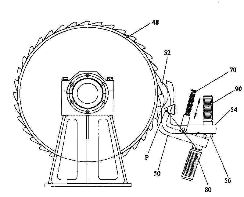 Cut cable protection device and hoisting equipment provided with same