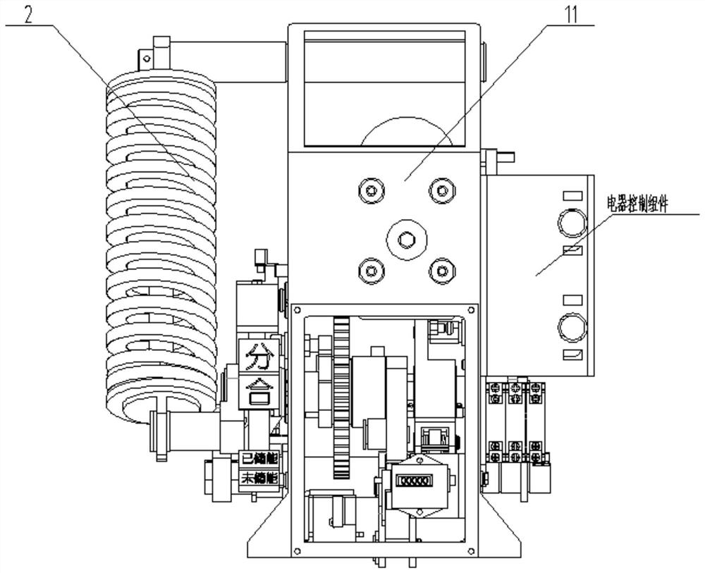 Circuit breaker spring operating mechanism