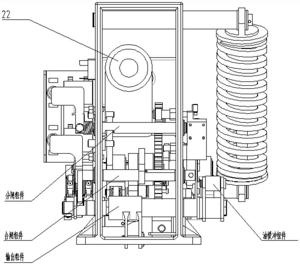 Circuit breaker spring operating mechanism