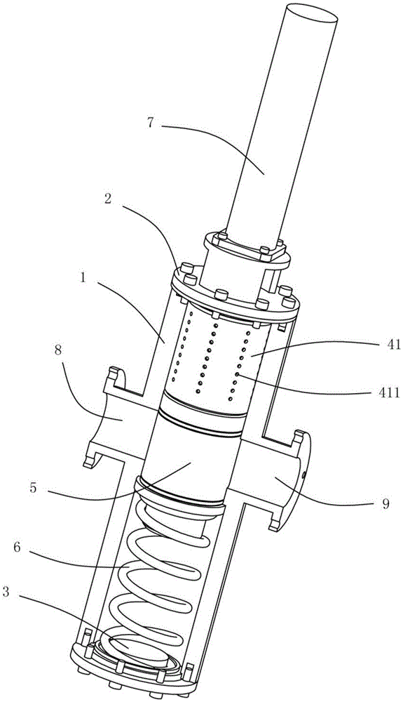 Water supply valve with quickly changeable filter element