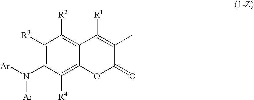 Coumarin compound, material for light emitting device and organic electroluminescent device