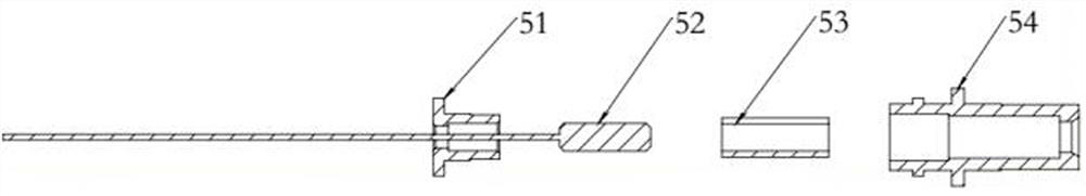 An lc non-standard adapter crimping and measuring integrated fixture