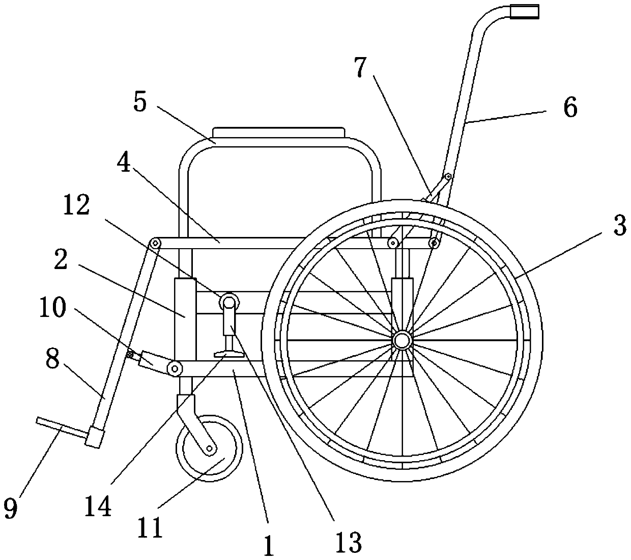 Multi-functional wheelchair for nuclear magnetic resonance examination