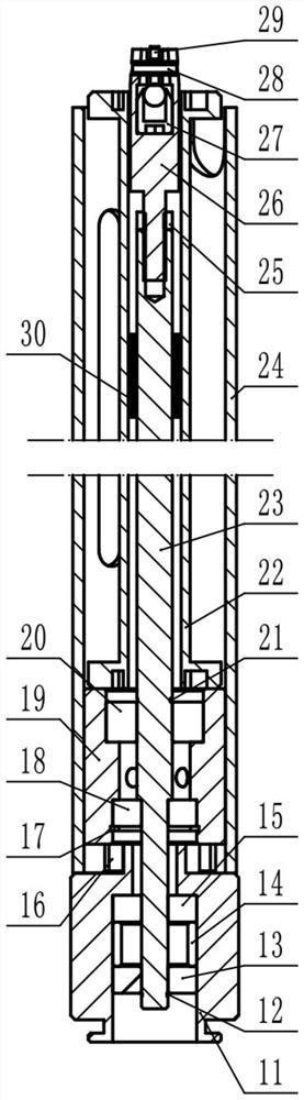 Closed long spindle with large yarn storage capacity