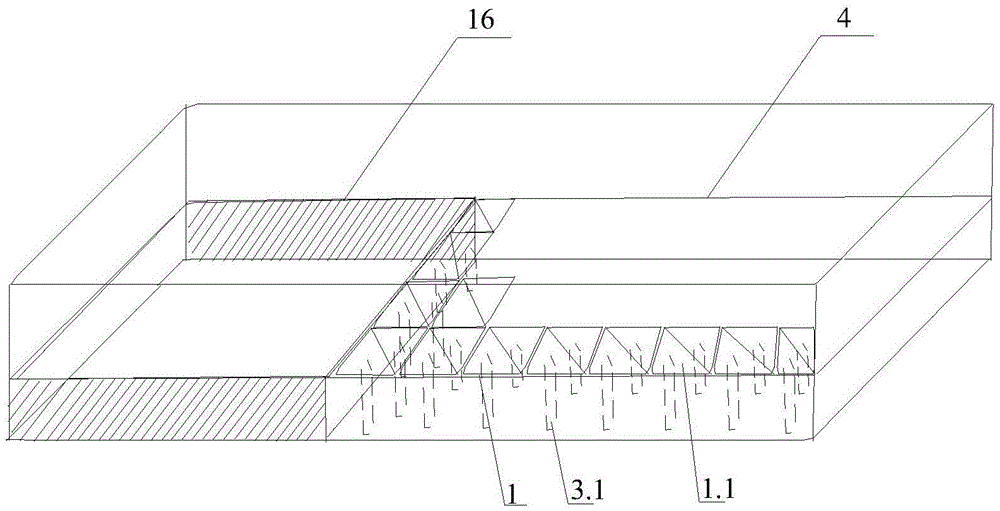 Deposition simulation experiment base plate based on hydraulic drive apparatus