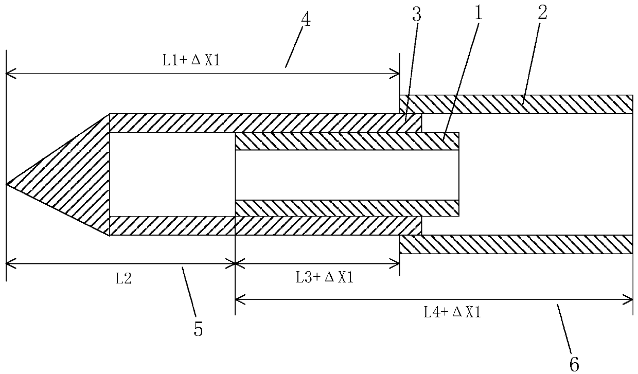 Adjustable cryoablation needle