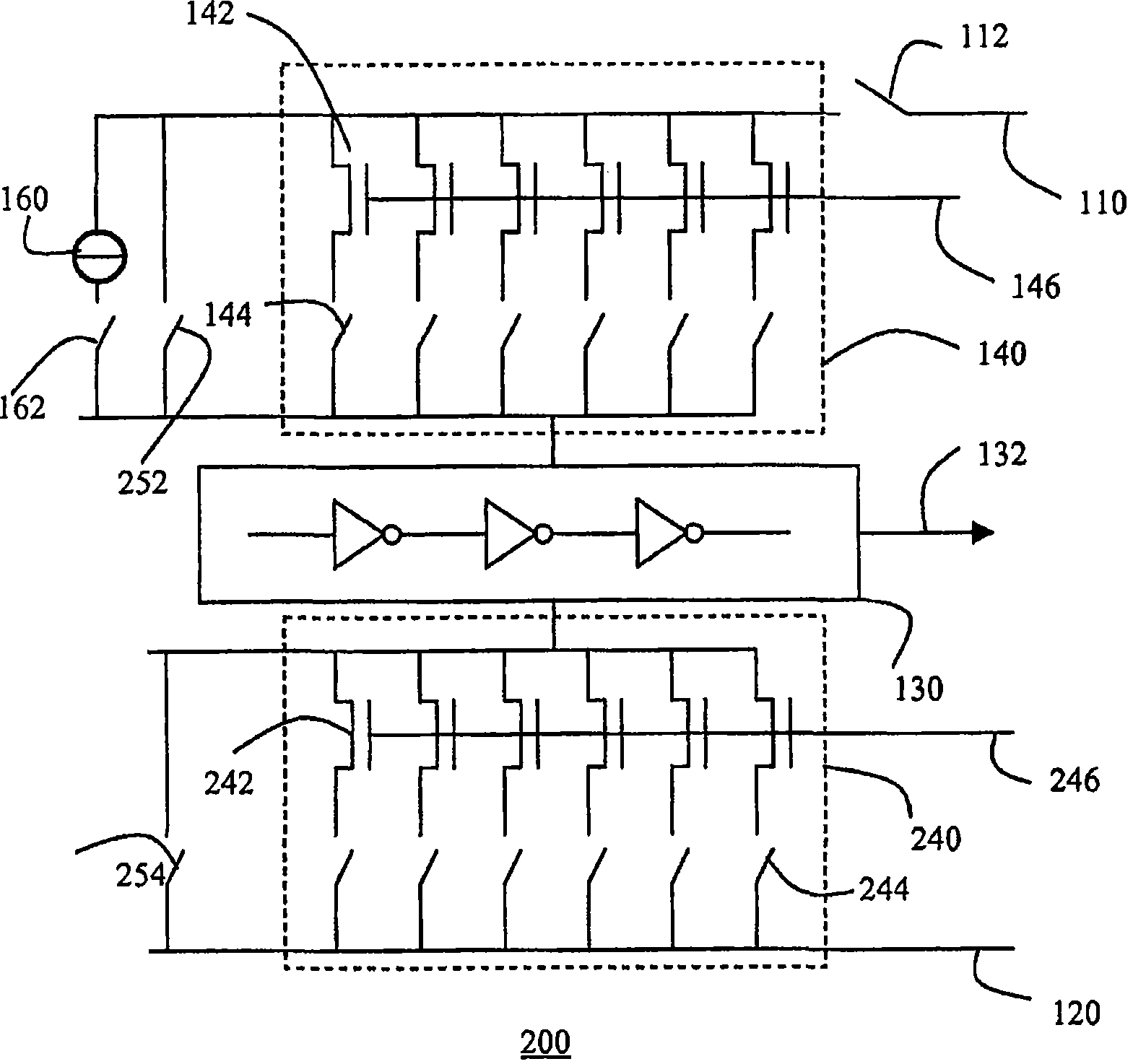 Semiconductor device with test structure and semiconductor device test method