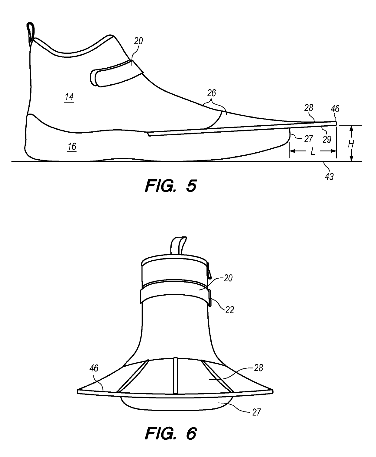 Walkable water shoe with incorporated swim fin appendage
