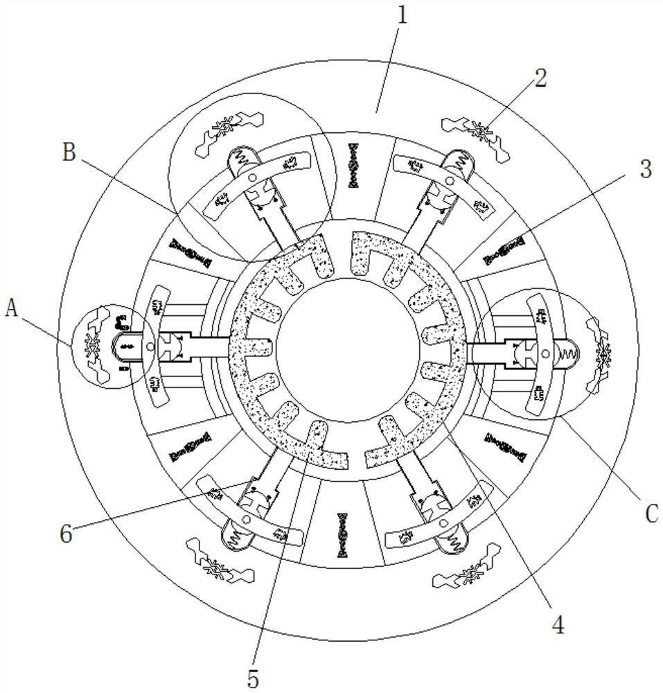 Clamping device for precision machining of gears of various sizes