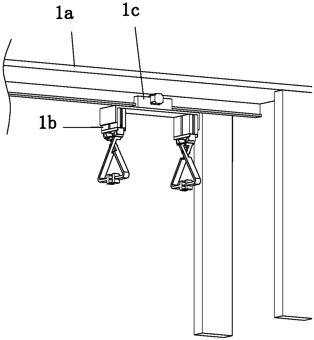 Part of coating device for surfaces of angle steel