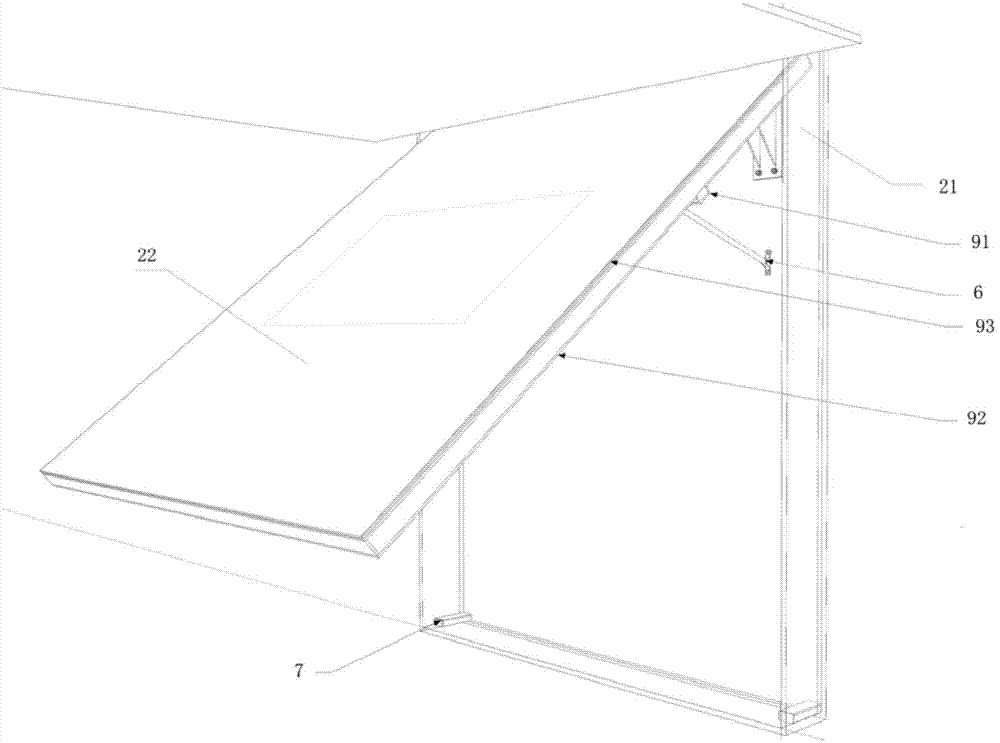 Television set maintenance opaque case structure