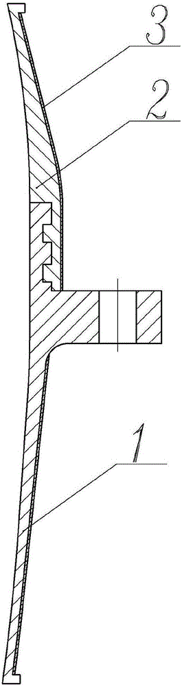 Equator installation spherical pressure container mounting flange structure and preparation method thereof