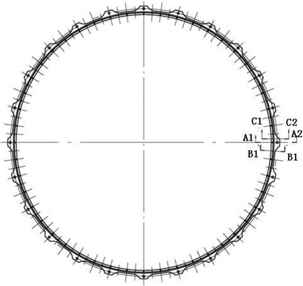 Equator installation spherical pressure container mounting flange structure and preparation method thereof