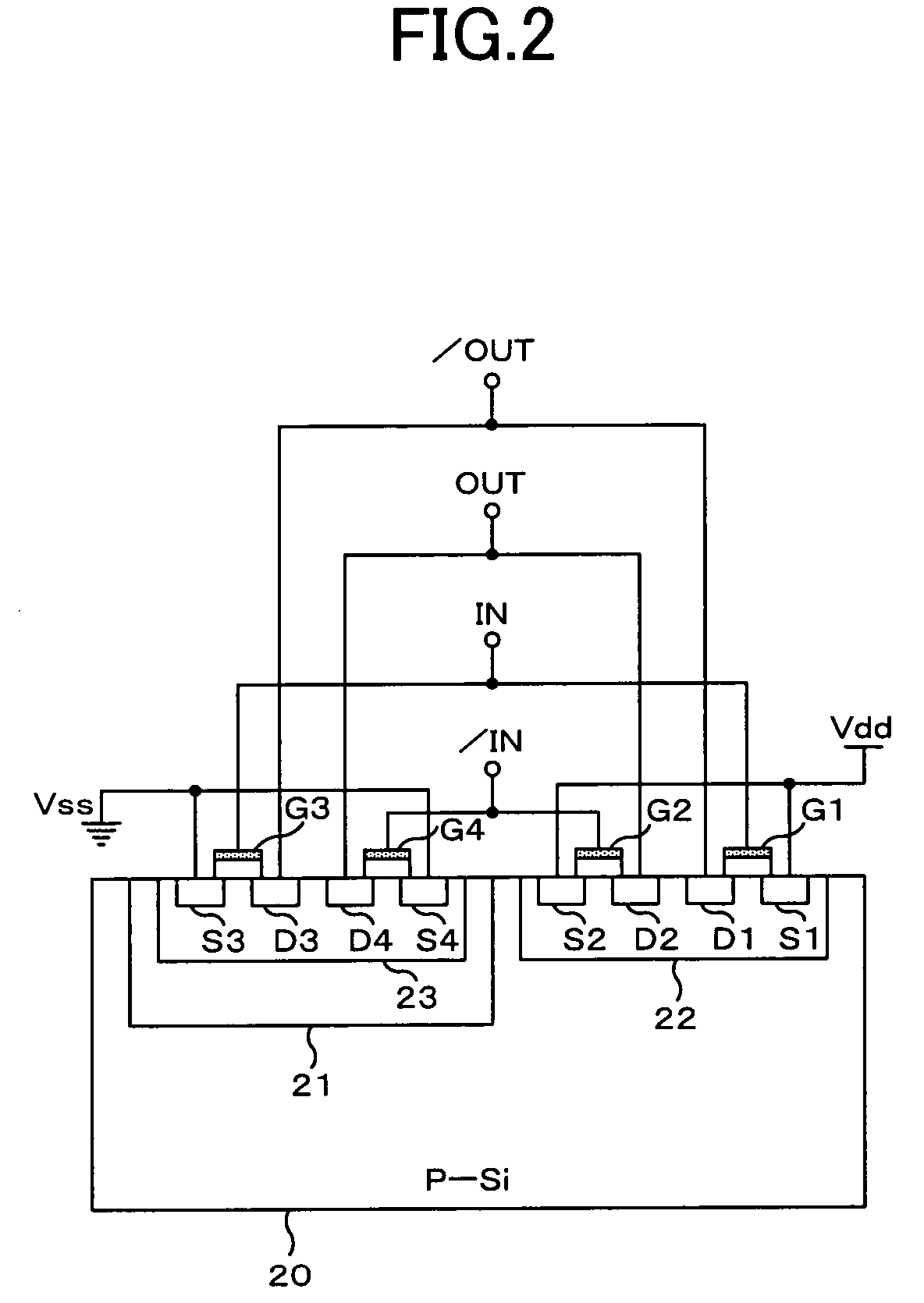 Semiconductor integrated circuit for high-speed, high-frequency signal transmission