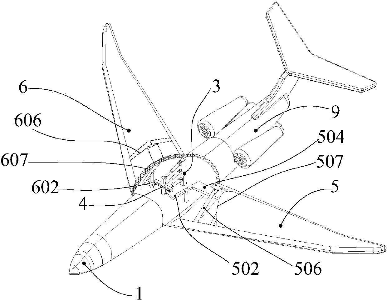 Deformable wing device and airplane applying same