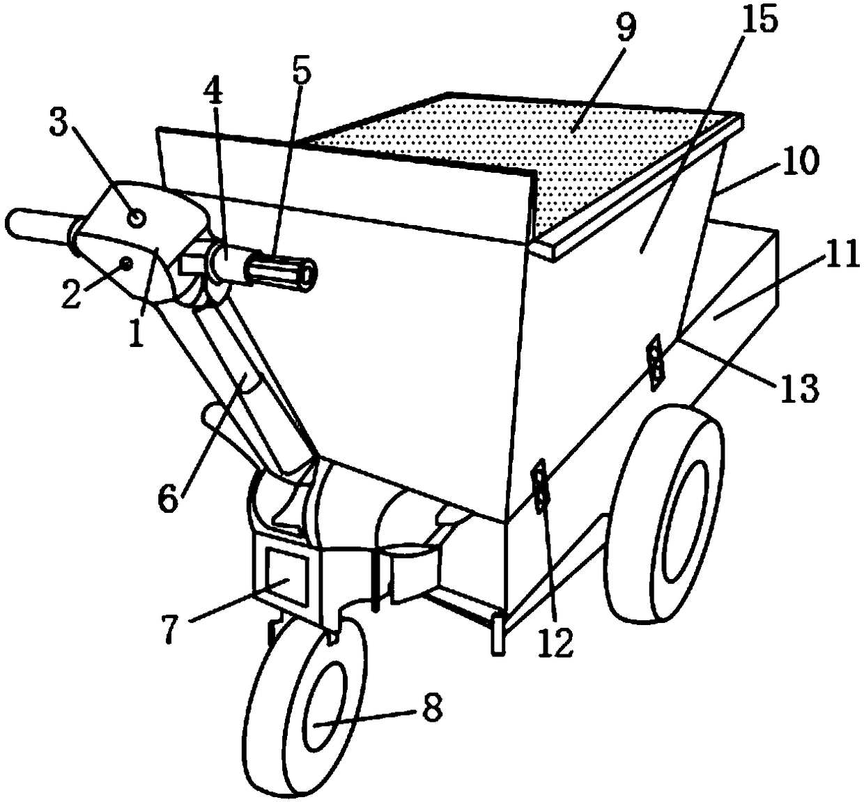 Trolley for municipal engineering