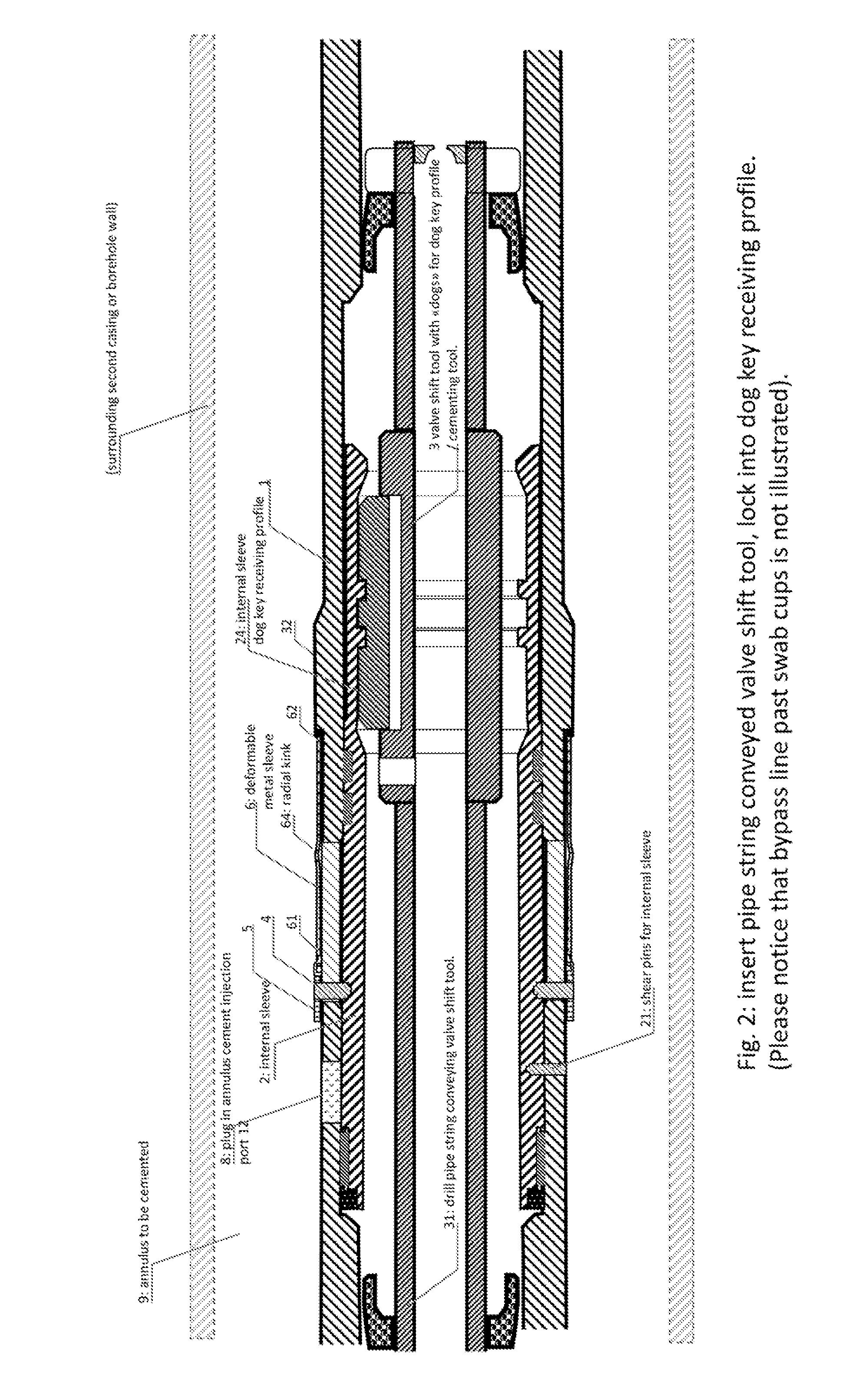 Casing annulus cement foundation system and a method for forming a flange collar constituting a cement foundation