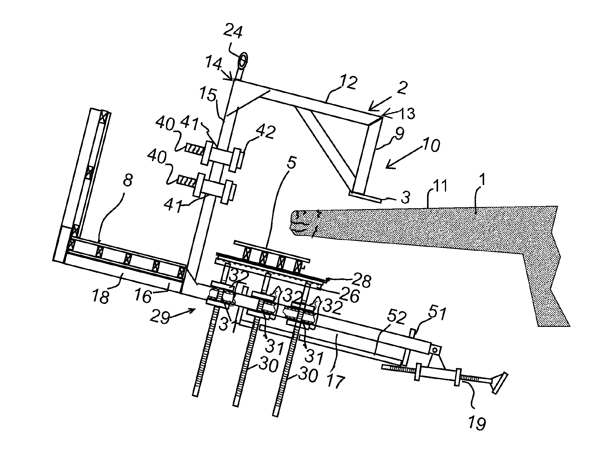 Scaffold element, arrangement and method of use