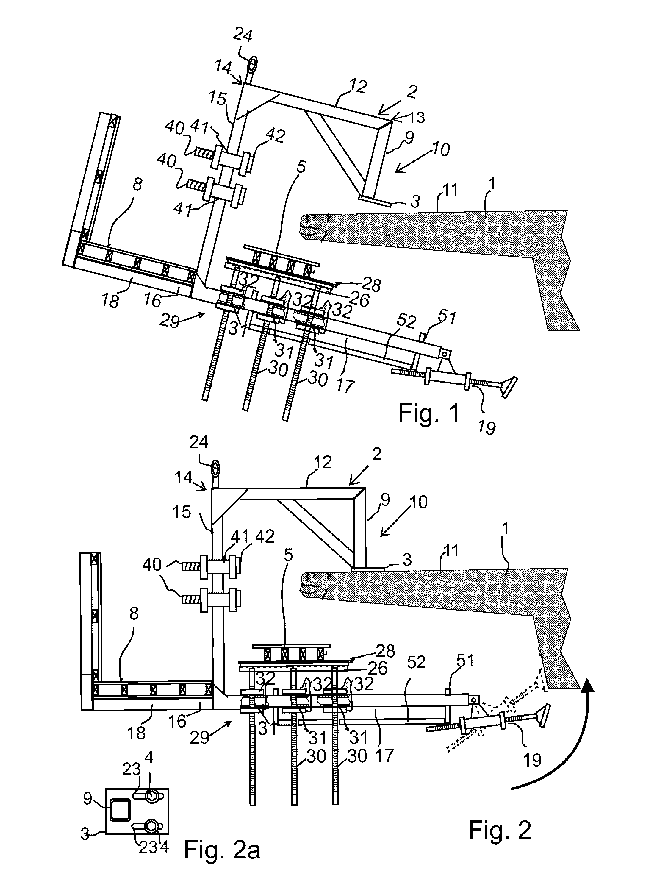 Scaffold element, arrangement and method of use
